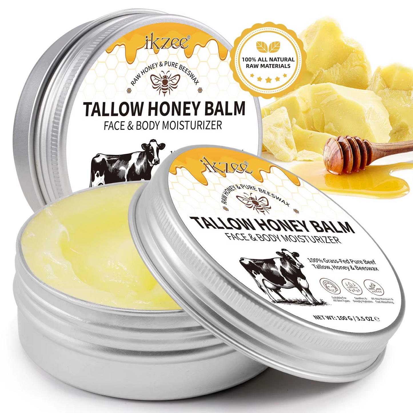 Beef Tallow Honey Cream